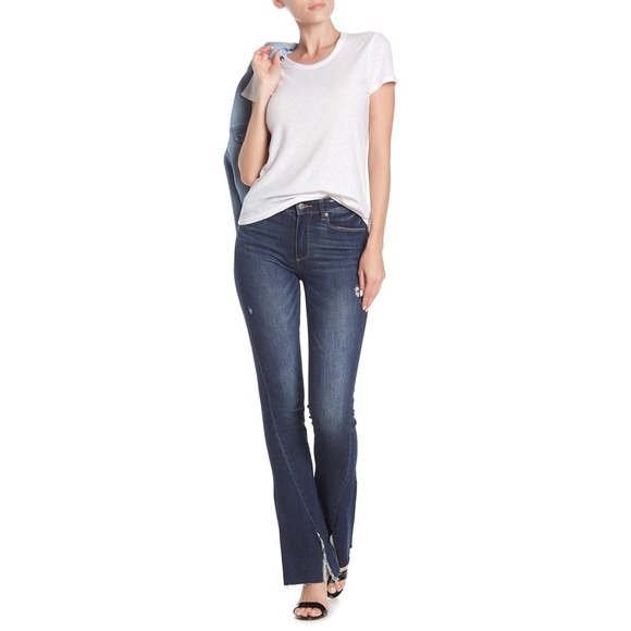 NEVER USED, Paige high rise flare twist jeans - Picture 2 of 5